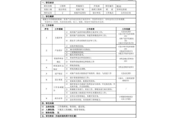 产品结构工程师