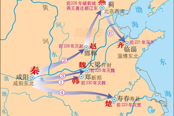 灭六国顺序