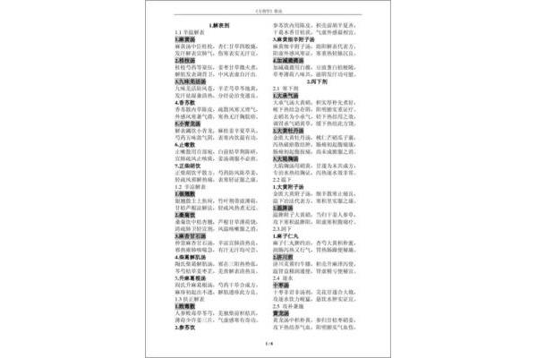 方剂学方歌