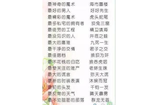 精彩的成语