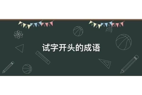 试字开头的成语