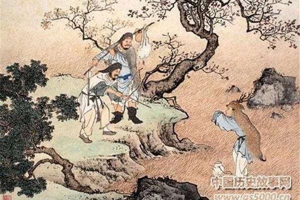 鹿乳奉亲的故事