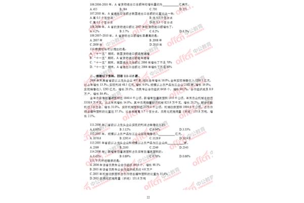 公务员试卷真题
