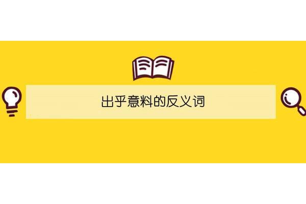 出乎意料反义词