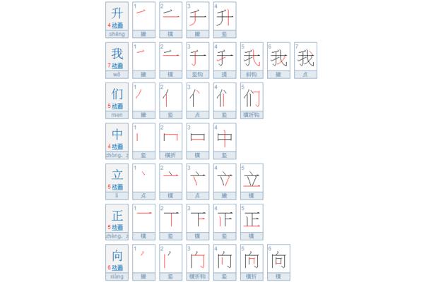 简单的生字