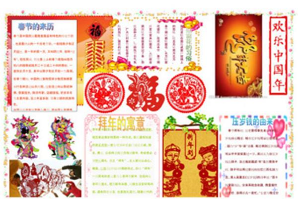 春节的来历手抄报