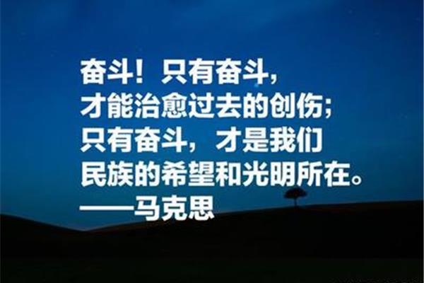 奋斗的名言
