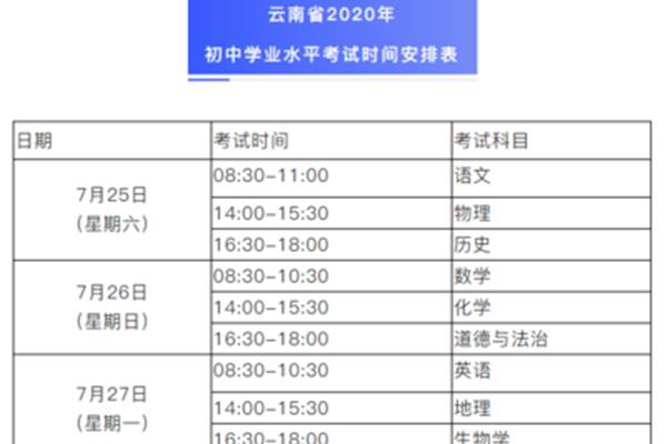 云南省中考延期