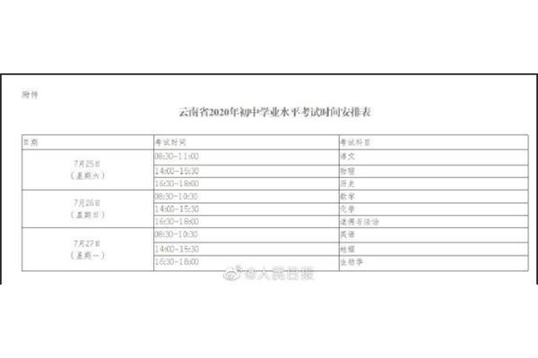云南省中考延期