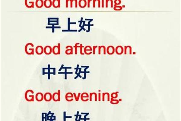 早上好英语怎么说