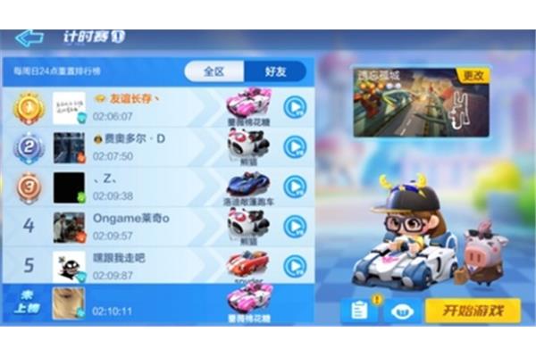 跑跑卡丁车名字