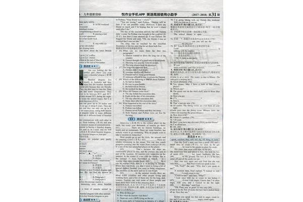 新目标英语九年级