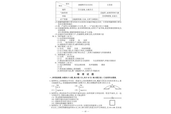 江苏高考物理