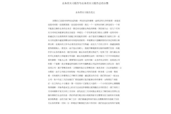 见习报告总结