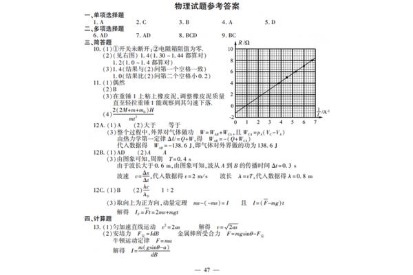 江苏高考物理
