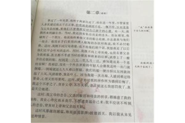 鲁滨逊漂流记批注
