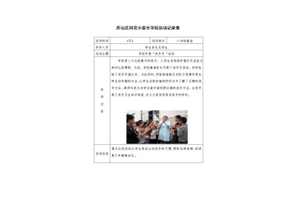 家长学校活动记录