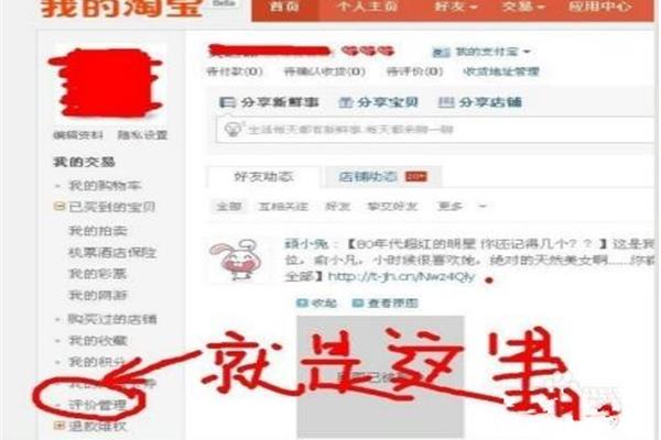 淘宝我的评价