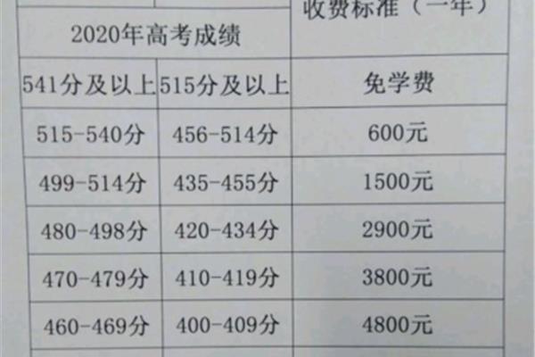 学校学费一年多少