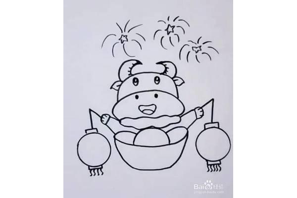 元旦节怎么画
