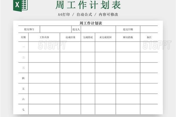 部门工作计划模板