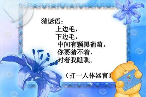 眼睛的谜语