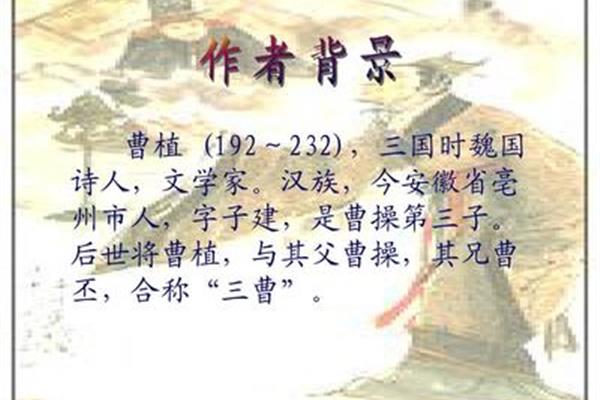 七步诗的作者
