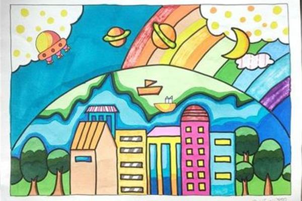 小学三年级美术画