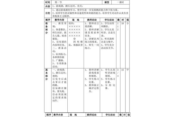 体育游戏教案大全