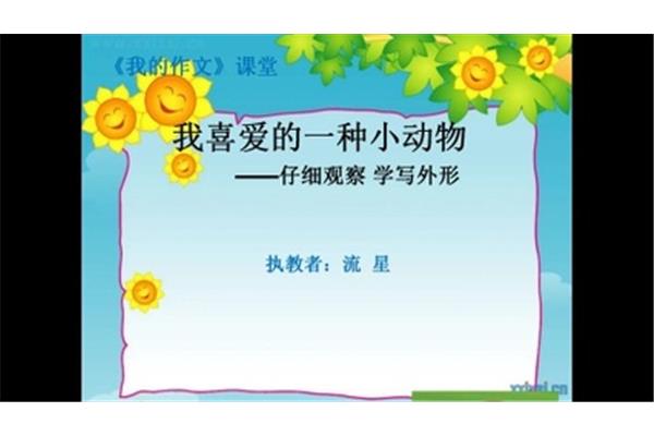 观察一种小动物