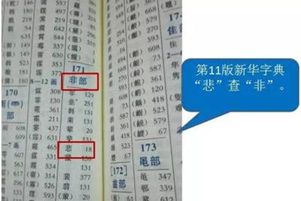 字典部首查字