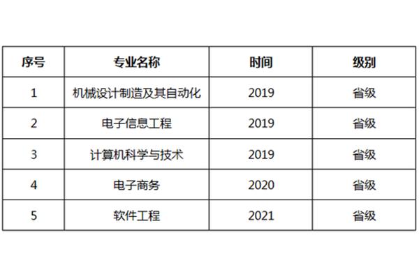 一流本科专业建设