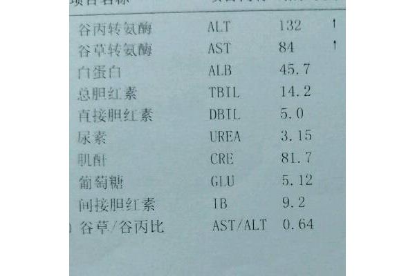 谷丙转氨酶偏低