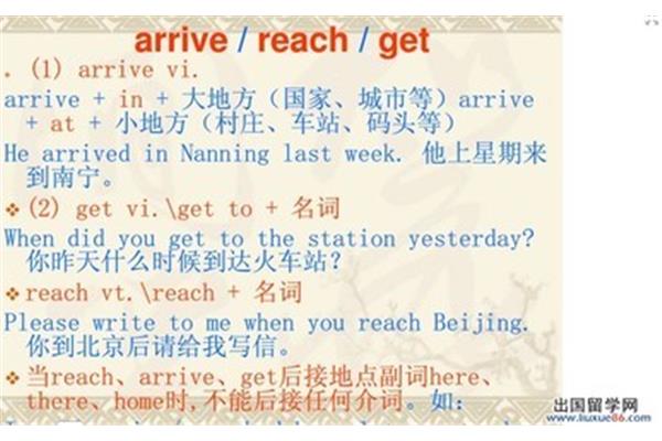 reach的用法