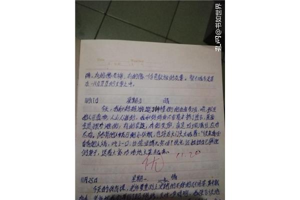 初中生日记