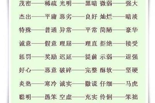 含糊反义词