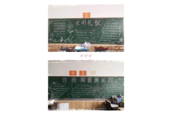 行为习惯黑板报