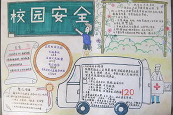 平安校园手抄报