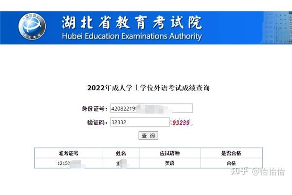 学位英语成绩查询