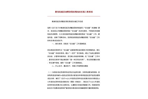 整改落实情况