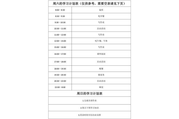 计划表怎么写
