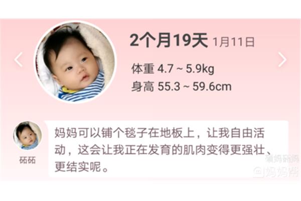两个月的宝宝体重