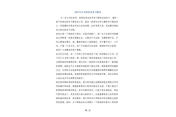 见习总结报告