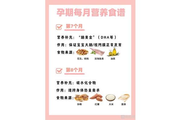 孕妇每月食谱大全