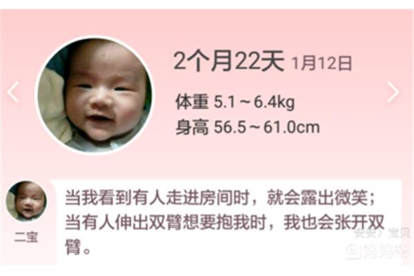 两个月的宝宝体重