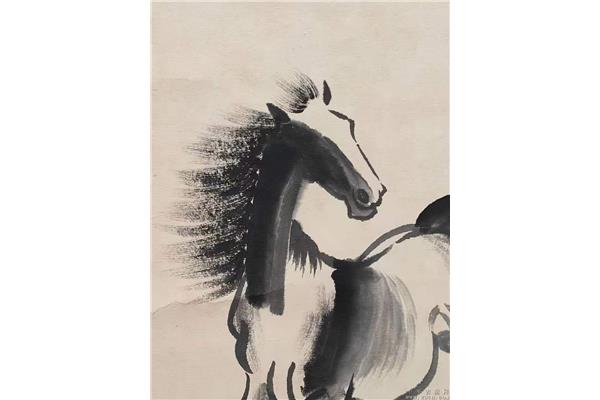 徐悲鸿的骏马图