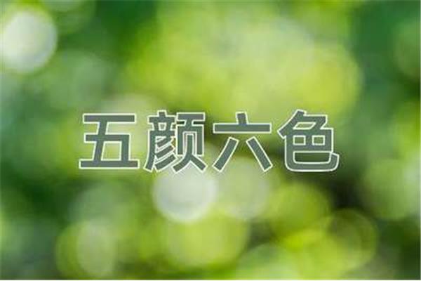 五颜六色是成语吗