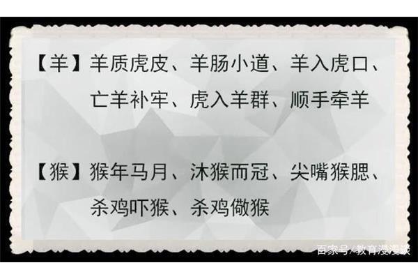 含动物的四字词语