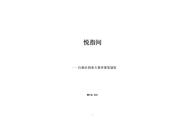 方案策划书