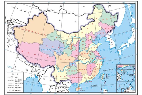 中国的地理位置